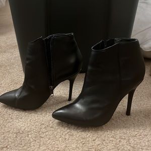 Leather ankle boots